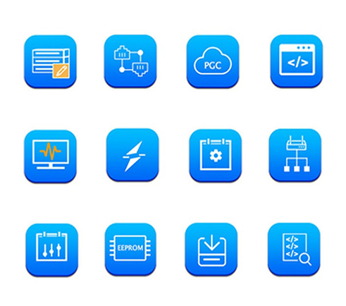 天津濱海新區(qū)信息技術(shù)創(chuàng)新中心圖標設計