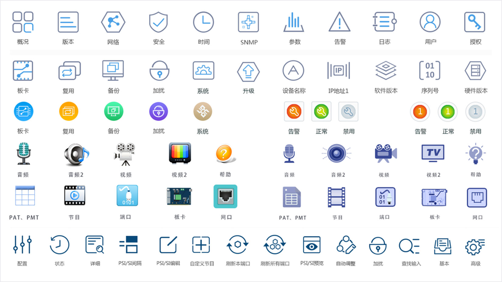 數(shù)碼視訊EMR 4.0系統(tǒng)界面設(shè)計部分圖標展示