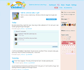 國外育兒微博網(wǎng)站設計